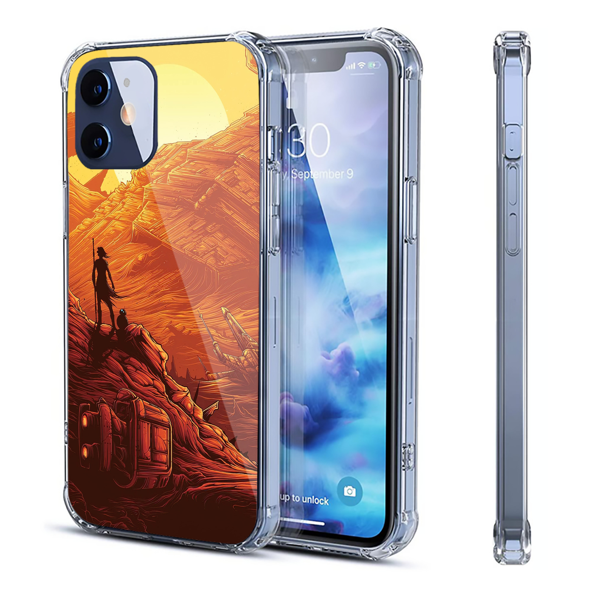 （画像用） スター・ウォーズ Star Wars 【iPhone 12シリーズ対応】透明スマホケース（クリアソフトケース）